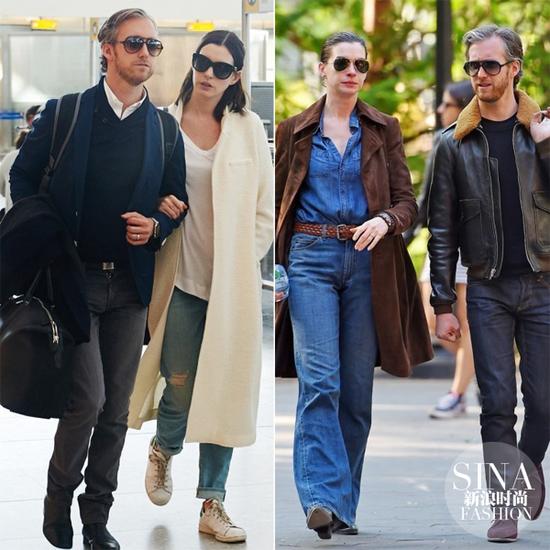 孕前海瑟薇跟老公出街，簡直就是穿搭范本