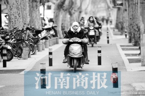 金水路防疫路附近，路樁間距很小，電動(dòng)車(chē)經(jīng)過(guò)時(shí)要很小心才能避開(kāi)