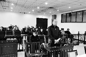 顏承魯庭審現(xiàn)場(chǎng)。資料照片