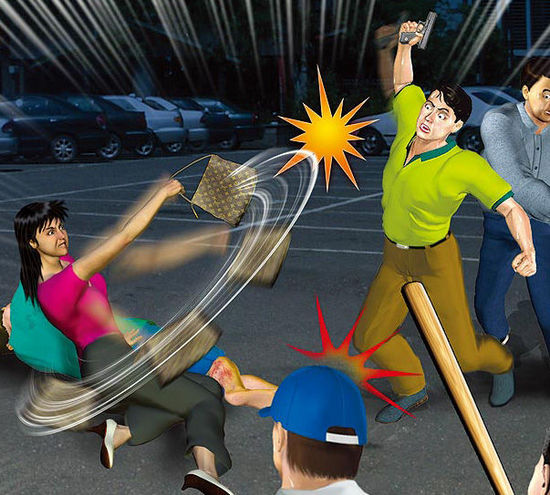 一名臺(tái)灣女子甘愿用肉身為男友擋子彈。（示意圖，來自臺(tái)媒）