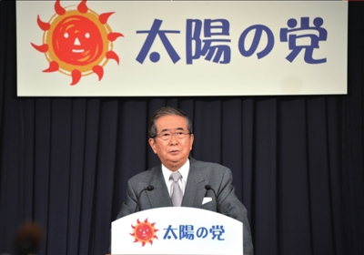 13日，日本東京，石原慎太郎召開新聞發(fā)布會，正式宣布新黨成立。圖/東方IC