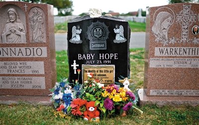 “希望寶寶”的墓碑。