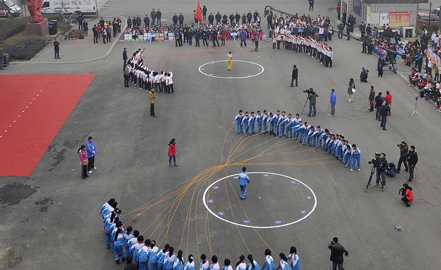 網(wǎng)繩吉尼斯紀錄在四川什邡被打破 網(wǎng)繩吉尼斯紀錄在四川什邡被打破
