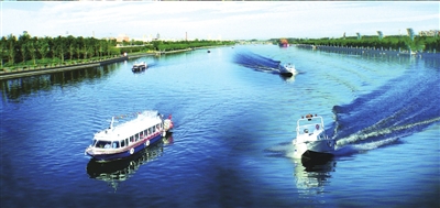 通州大運河已成為人們休閑的好去處。