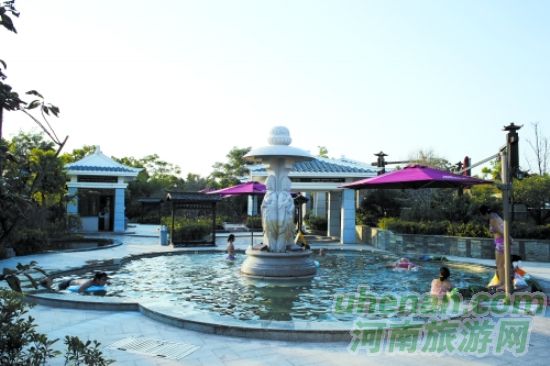 花都溫泉，從天空下走到房間里