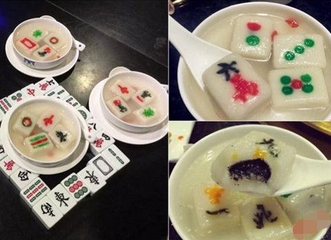 來(lái)碗清一色！火鍋店推出創(chuàng)意麻將湯圓