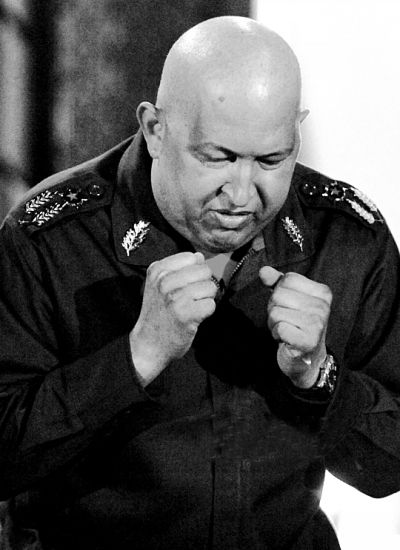 去年選舉期間，查韋斯造勢(shì)資料圖。