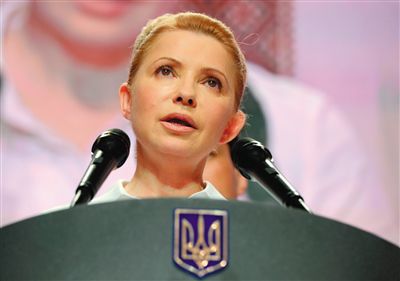 25日，在大選中得票率大幅落后的季莫申科舉行新聞發(fā)布會(huì)。