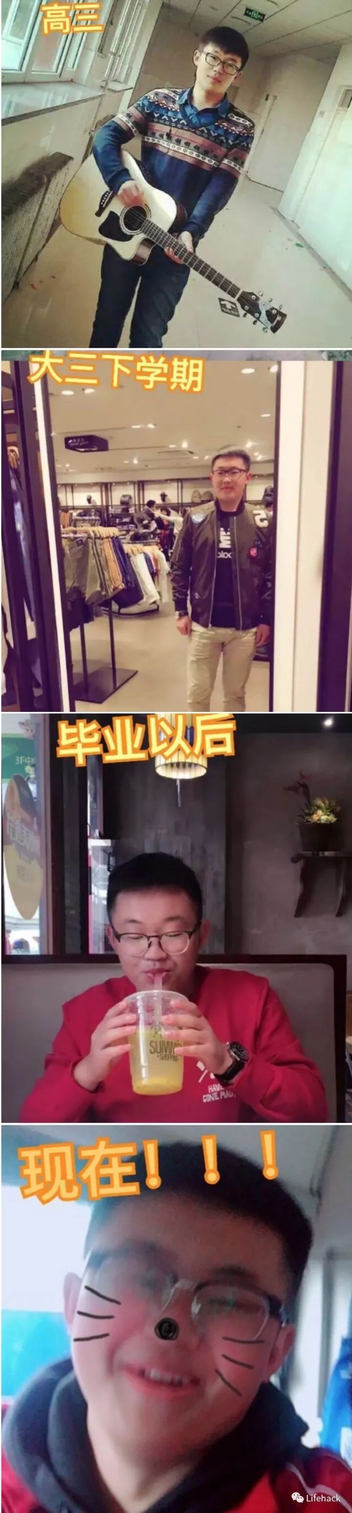 長胖20斤，臉型怎么變？這些例子看完扎心了！