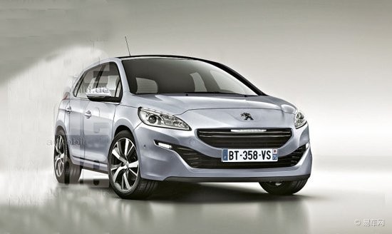 新款標致308預(yù)告圖
