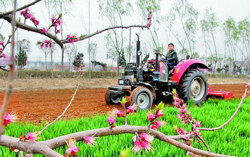 　　3月25日，武陟縣龍?jiān)崔k事處東馬曲村村民正在田里耕作。時(shí)下正值春耕時(shí)節(jié)，武陟農(nóng)民紛紛抓住有利時(shí)機(jī)