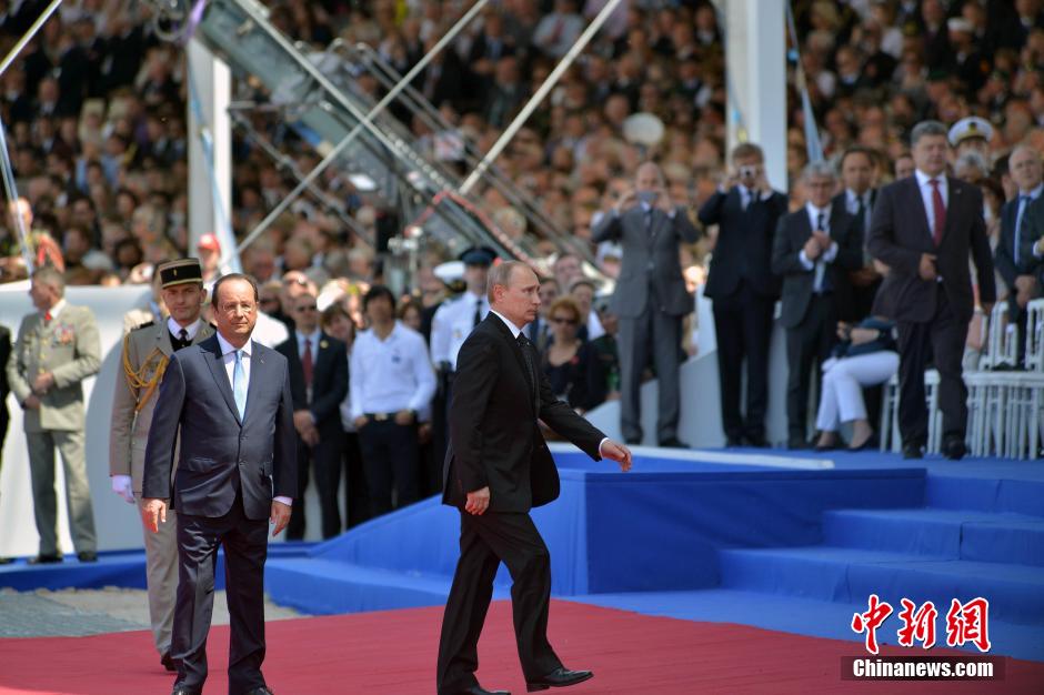 諾曼底登陸70周年紀念儀式 20國元首和政府首腦出席 諾曼底登陸70周年紀念儀式 20國元首和政府首腦出席