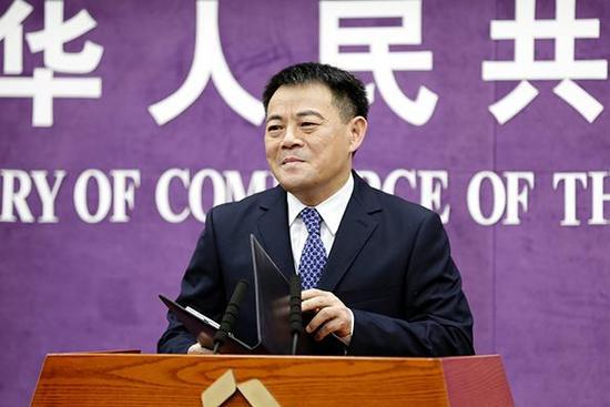 商務(wù)部發(fā)言人孫繼文。資料圖