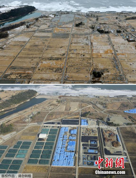 日本大地震災區(qū)今昔對比圖