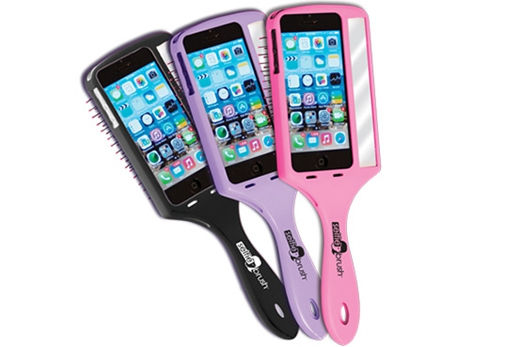 圖為美國公司推出的自拍美發(fā)梳。