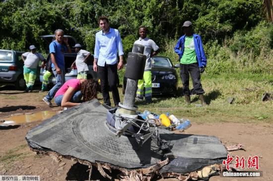 新發(fā)現(xiàn)的疑似馬航MH370殘骸。