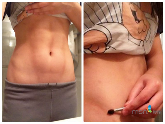 蔡依林 你的馬甲線“脫妝”了！