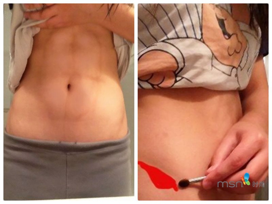 蔡依林 你的馬甲線“脫妝”了！